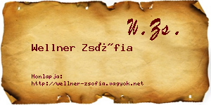 Wellner Zsófia névjegykártya