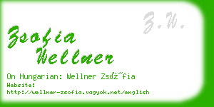 zsofia wellner business card